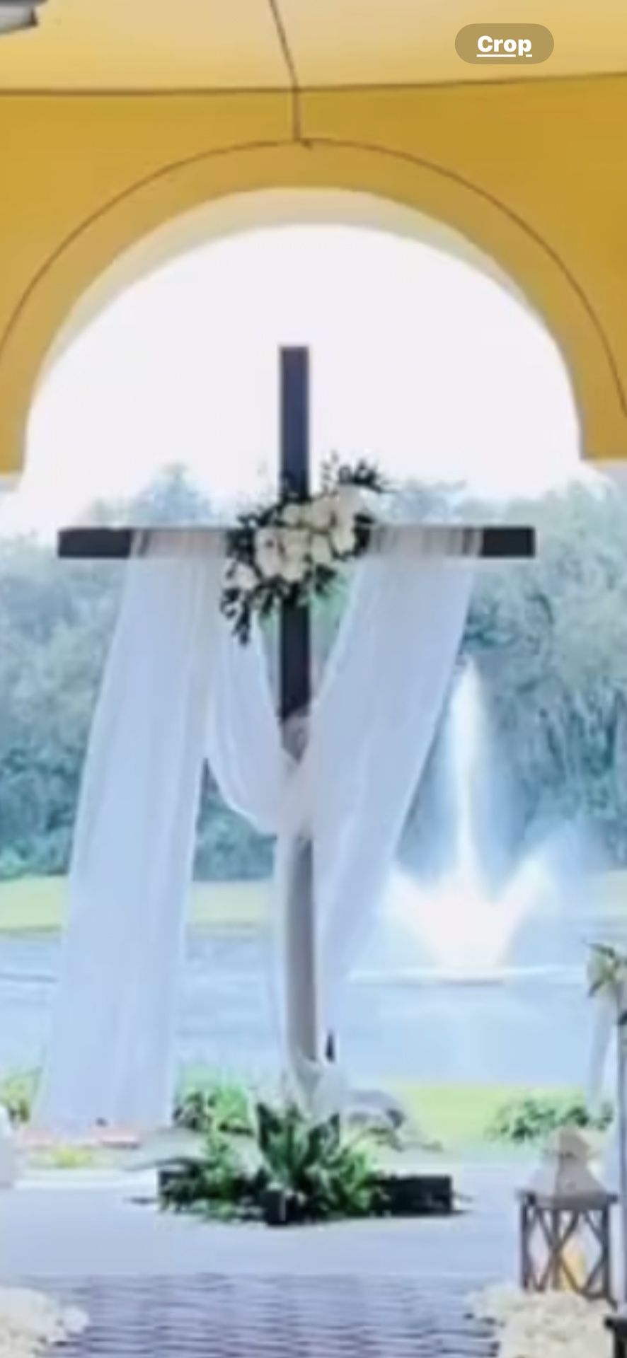 Wedding Cross and Flowers
