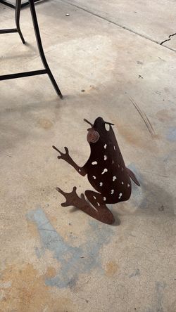 Antique garden frog