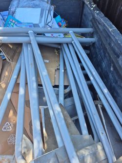 Scrap metal from above ground pool