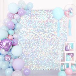 Shimmer Wall Backdrop Mermaid Panel - Glitter Panels 4ftx6ft 