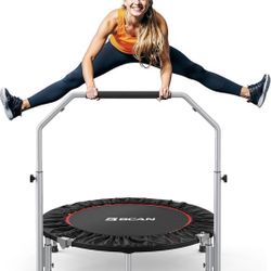 The BCAN 40/48" Foldable Mini Trampoline is a versatile fitness equipment 