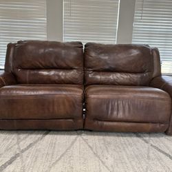 Leather Couch And Chair 