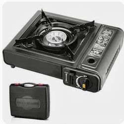 Camping Stove Portable Outdoor Emergency Butane Stove Burner with Carrying Case 