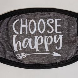 CHOOSE HAPPY PERSONALIZED ADULT FACE MASK