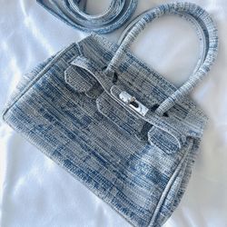 Mini Denim Crossbody Bag 