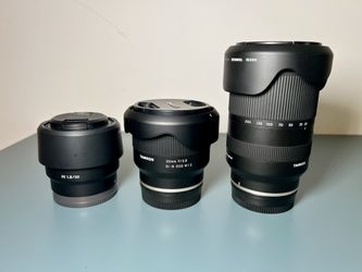 E-MOUNT 50mm, 20mm, 28-200mm LENS
