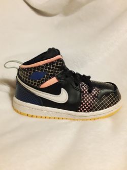 Infant Nike Air Jordan 1 Mid MMD TD Multi Grid Sneakers 