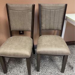 Pair of Dining Chairs Dark Brown *New*