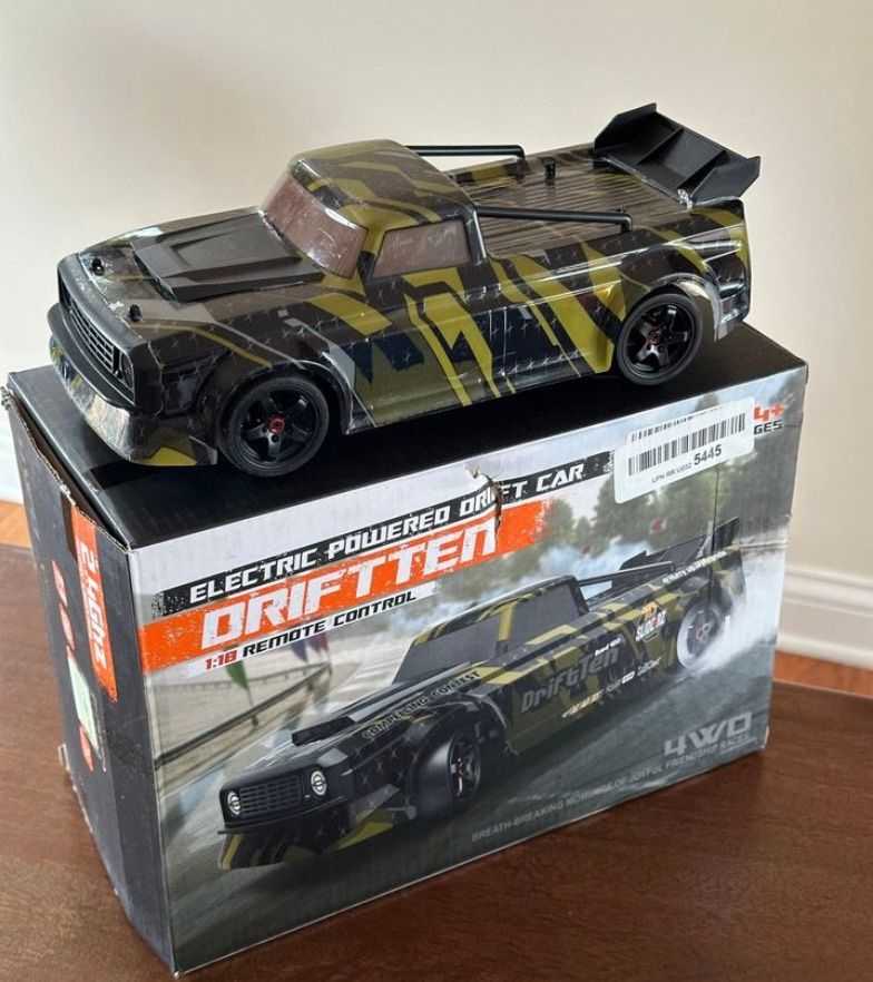 Remote Control Drift Cars,  1:18 Scale 2196 Black, 4WD Off -Road, HAIBOXING