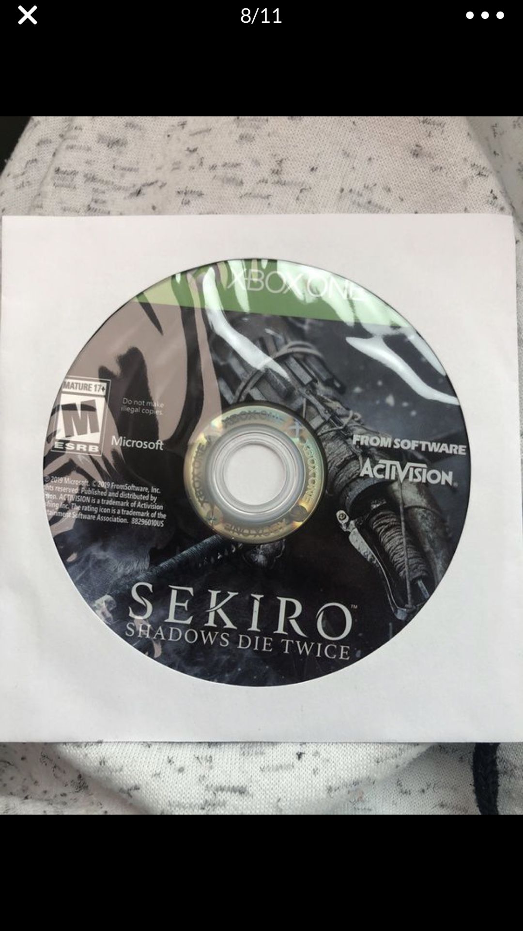 Sekiro shadows die twice Xbox