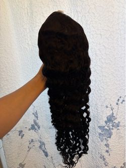 28” human hair wig curly