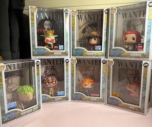 One Piece Wanted Poster Funko Pop Bundle.