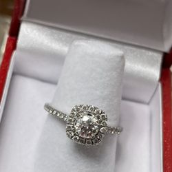 White Gold Diamond Ring 