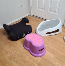All for $30 Angelcare Baby Bath, Diono Booster Seat and Child's Kid's Girl's Step Stool