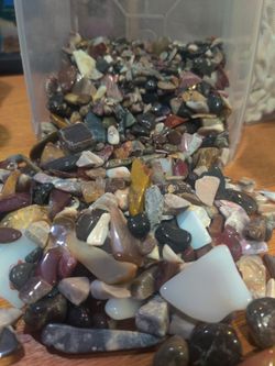 Approximately 2lbs Or More Of Tumbled Stones