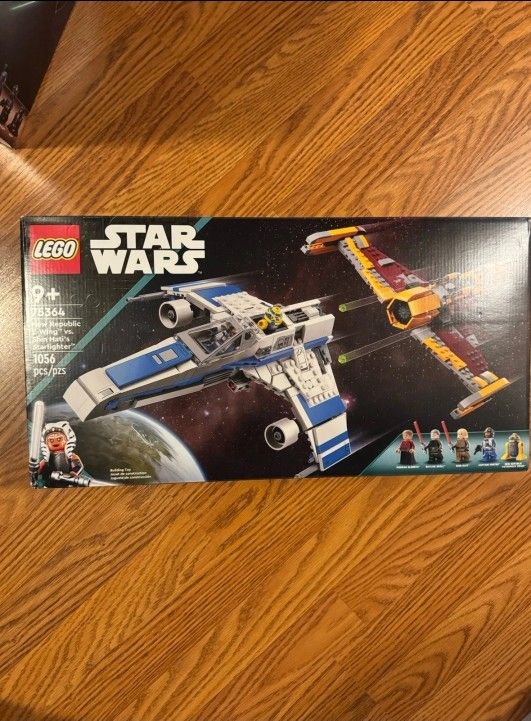 Lego Star Wars New Republican E-Wing vs Shin Hati’s Starfighter