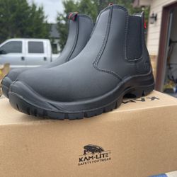 New Kam-Lite Safety Work Boots – Size 9 US / 42 EU / 8 UK
