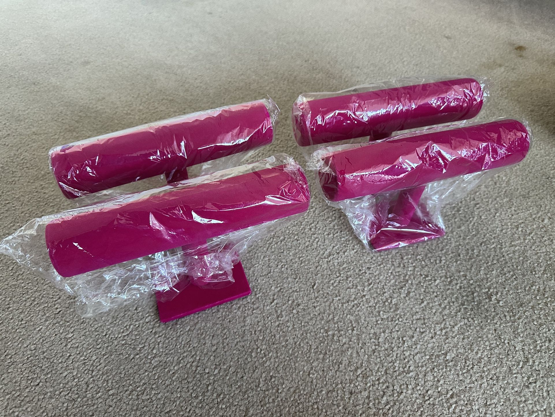 Pink Felt Bracelet Display Stands