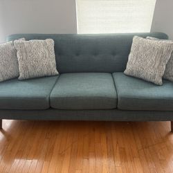 Bettie Teal 86'' Sofa & 65'' Loveseat