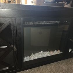 Fireplace Heater/ Tv Stand And Storage 