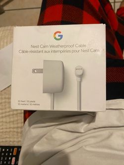 Google Nest Cam Weatherproof Cable 33ft