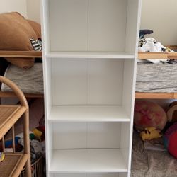 2 White IKEA Bookcases BAGGEBO 