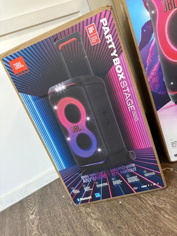 Jbl PartyBox Stage 320 Bluetooth Speaker New - Pay $1 today and pay the rest later -