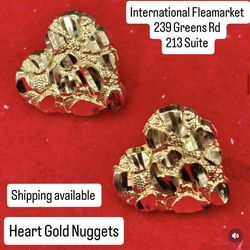 Gold heart nugget