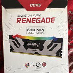 Kingston Fury Renegade DDR5 32GB (2x16GB) 6400MT/s RGB RAM – High Performance