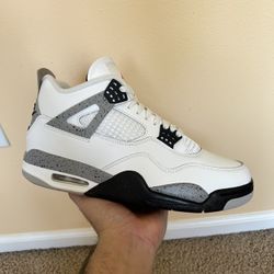Brand New DS Nike Air Jordan 4 White Cement (Missing Lid) Size 9.5