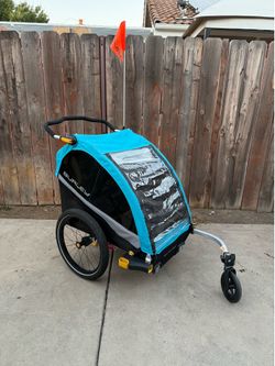 Burley D’Lite X  Double bike trailer/ stroller for kids