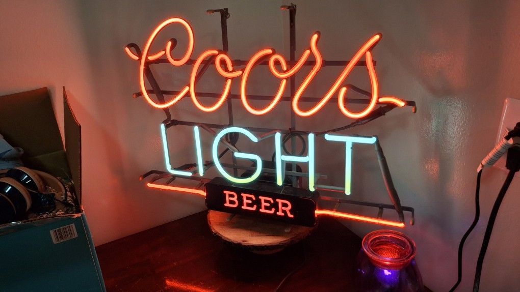 Vintage Coors Light Neon Sigh