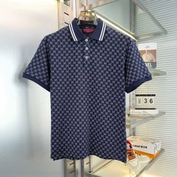 GUCCI short-sleeved lapel polo shirt