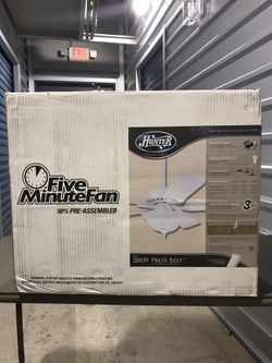 Hunter 5 Minute White Energy 52” Ceiling Fan