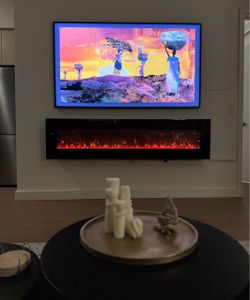 Mcguigan Black Electric Fireplace 5100 BTU