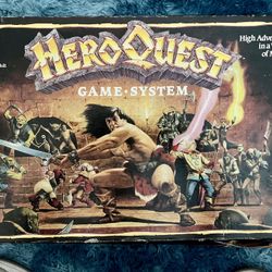 HERO QUEST BOARD GAME SYSTEM VINTAGE! 1990