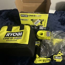 Brand new Ryobi drill set
