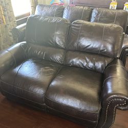 Leather Couch Set