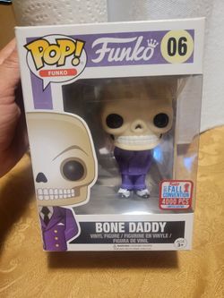 Funko Pop Bone Daddy 2017 Fall Convention Exclusive Rare Sticker Variation