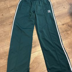 WOMEN'S ADIDAS ORIGINALS ADICOLOR 3-STRIPES FIREBIRD LOOSE TRACK PANTS Large It Has 3 Gum Stains In The Back 