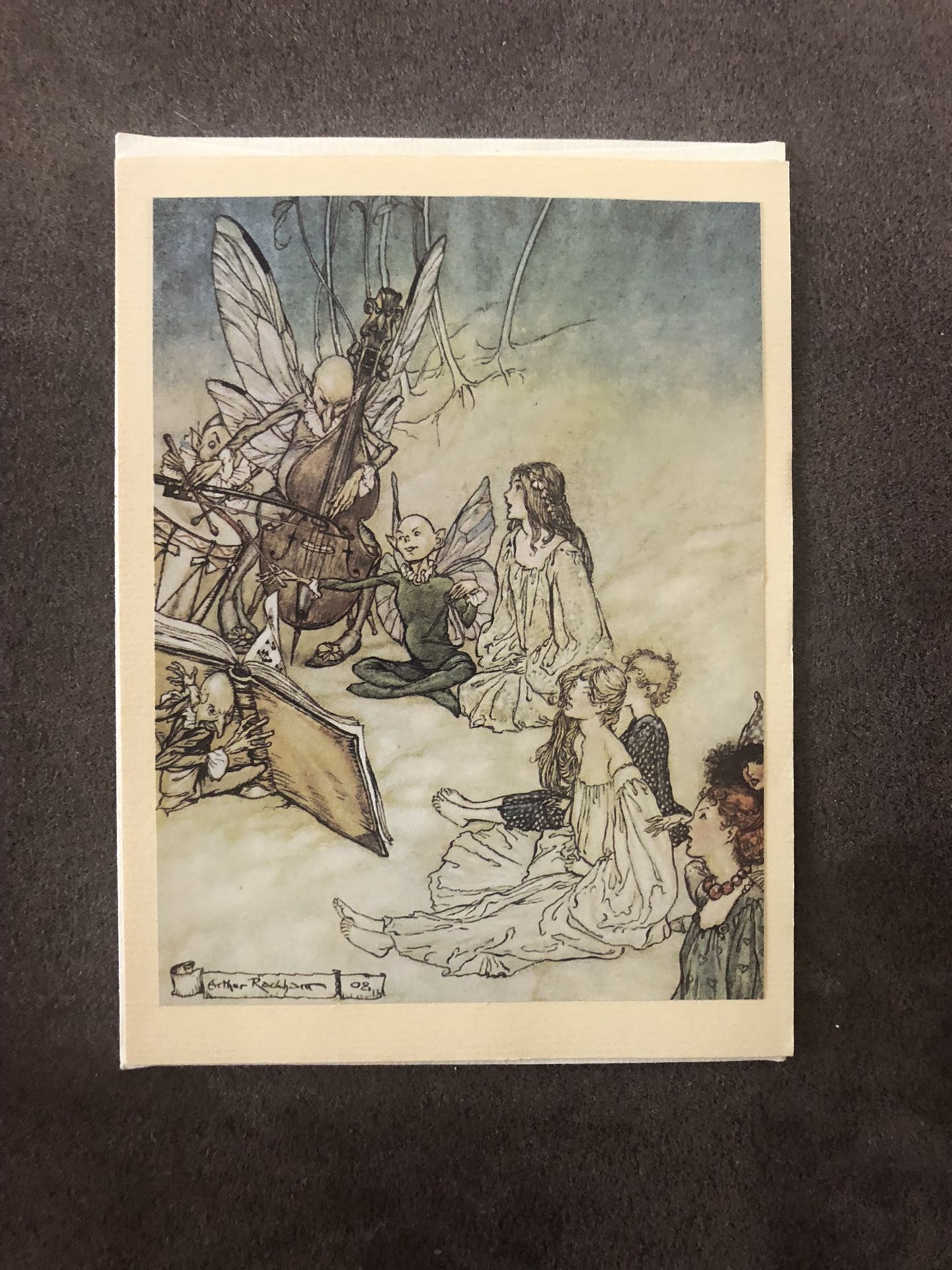 Vintage Green Tiger Press La Jolla Ca NOS Blank Greeting Card
