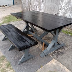 Table With Bench Excellent Condition! 