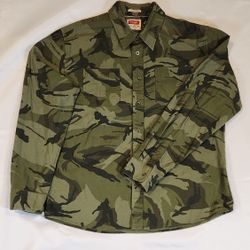 Wrangler Green Camouflage Shirt XL