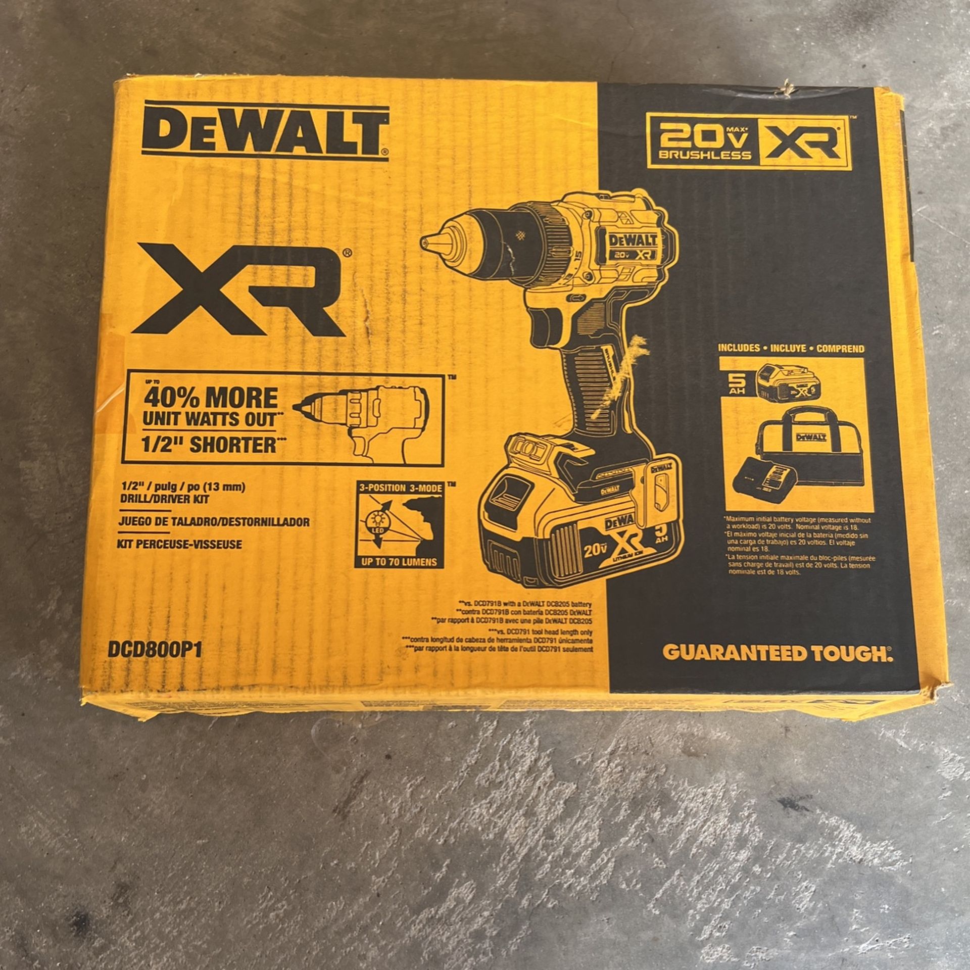 Dewalt DCD800p1 Kit New Retail Price Is $190 Plus Tax My Price $160