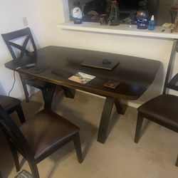Dining room Table  W 4 Chairs