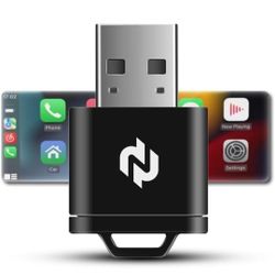 Wireless CarPlay Adapter for Factory Wired CarPlay Cars – Convert Wired Apple CarPlay to Wireless, 5GHz Fast & Stable Connection, Plug & Play USB Dong