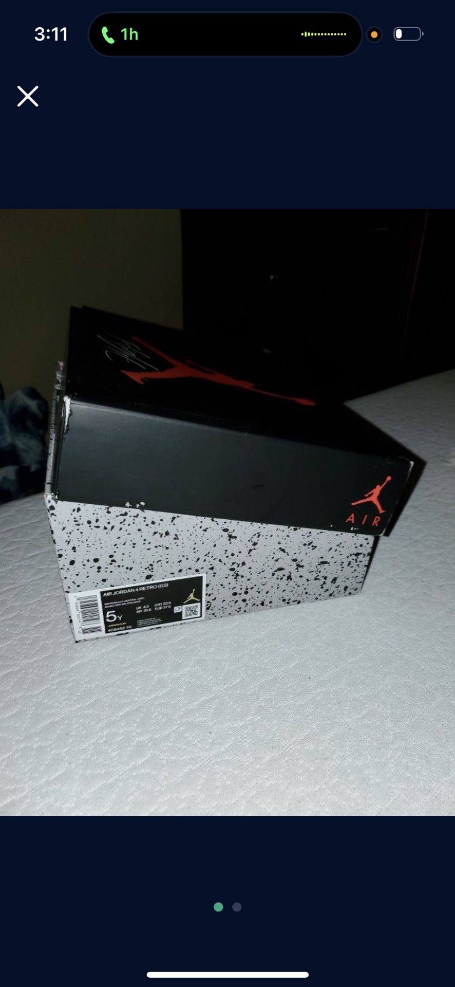 Jordan 4s Military Black Size 5