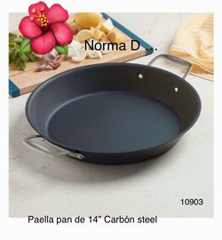 Paella pan de 14” carbón steel nueva en su caja 🌺 princess house 🌺