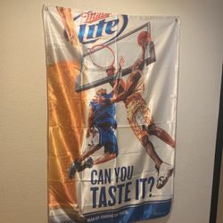 Miller Lite March Madness Basketball Banner