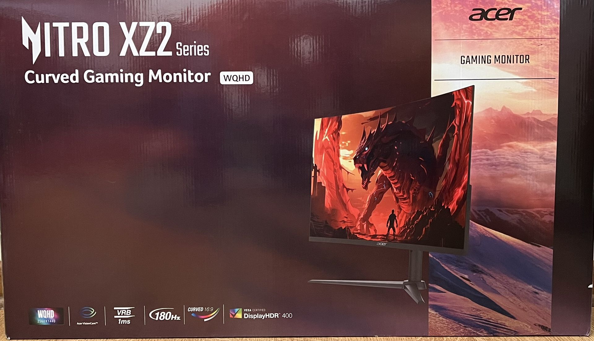 New Acer Nitro XZ2 Curved Gaming Monitor 31.5” VA LED XZ322QU